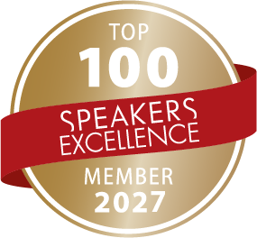 Top 100 Excellent Speakers 2027, Speakers Excellence member seal